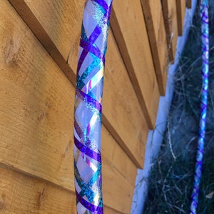 CLEARANCE Ready To Ship: 30” 3/4 Crystal Strands Taped Polypro Hoop