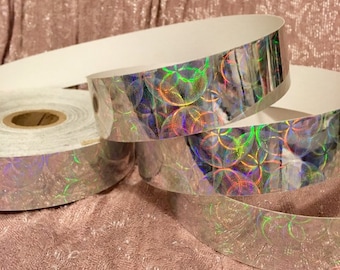 Regenbogen Spiro Holographic Taped Polypro Hoop