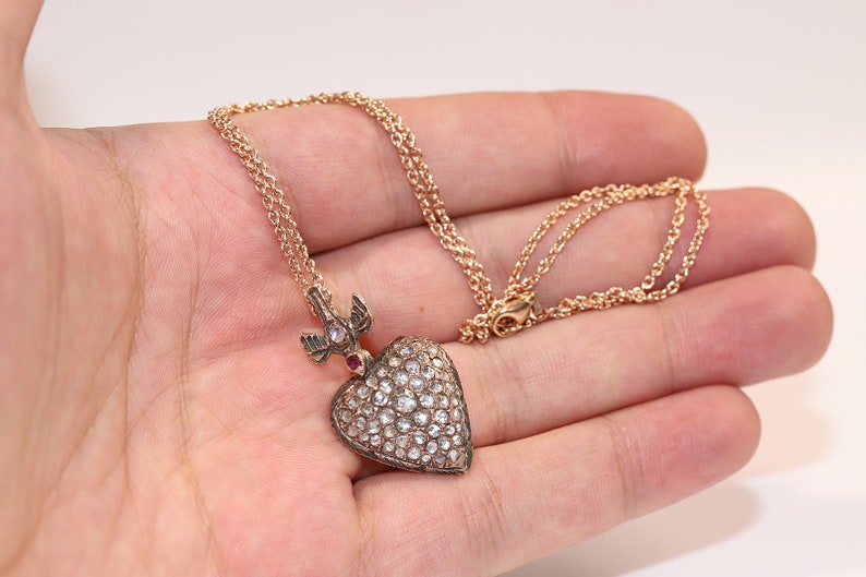 Antique Original 8k Gold Natural Rose Cut Diamond Decorated Etsy