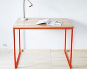 Escritorio de oficina, escritorio, mesa, Serie industrial "Rojo Industrial"