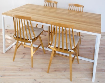 Table, dining table, office desk, "Industrial Oak Dining"