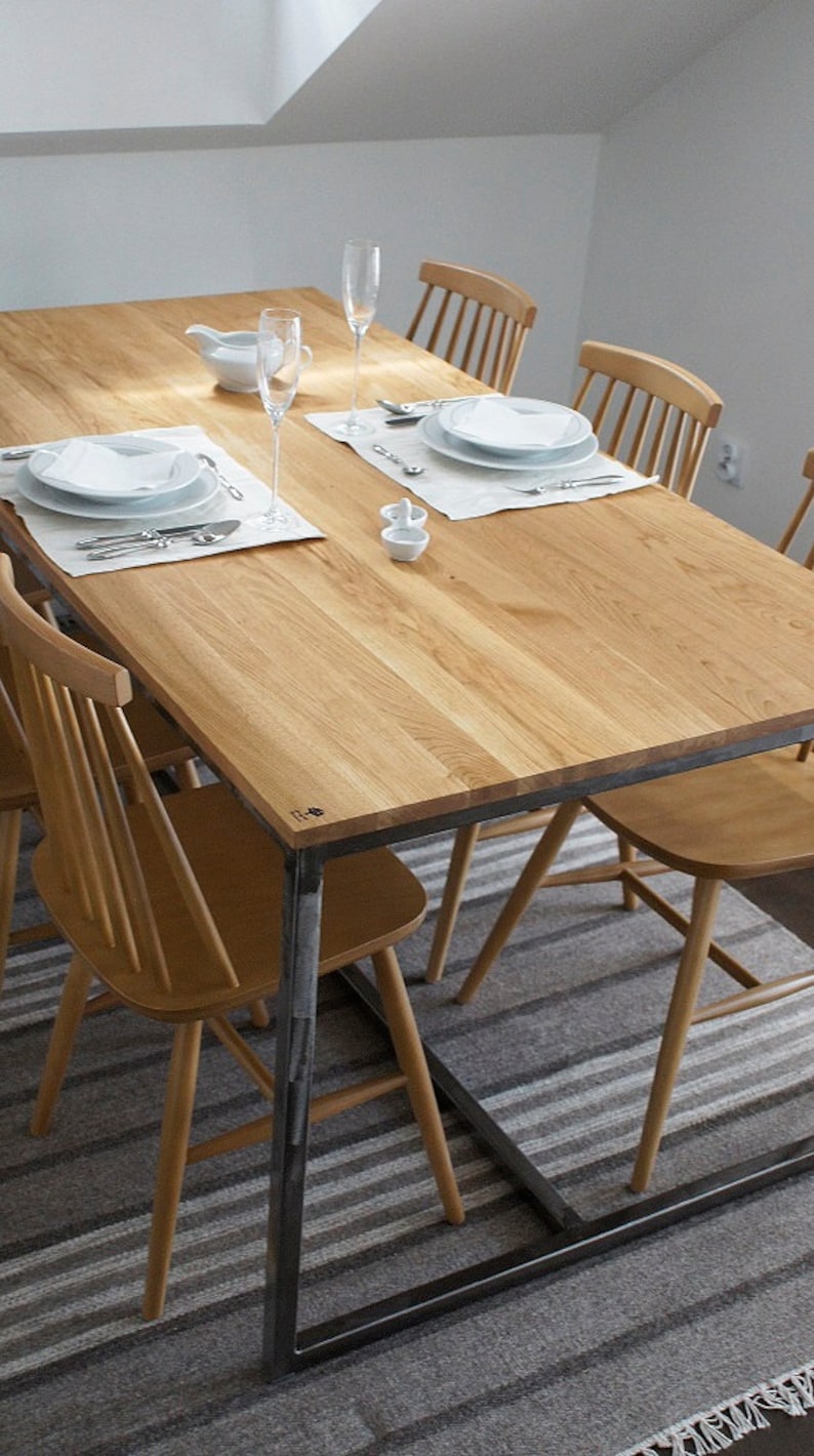 Table Dining Table Office Desk industrial Oak Etsy