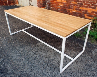 Table, dining table, desk, office, "Industrial White Oak"