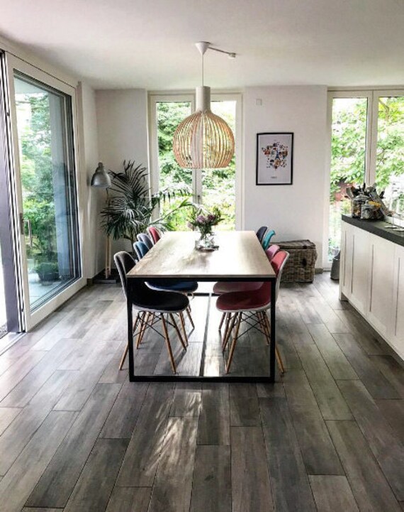 Table Office Desk Industrial Glamour Dining Etsy