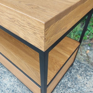 Bathroom vanity, bathroom cabinet, wooden commode, "Industrial Oak" image 10