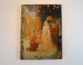 antique oil painting etsy