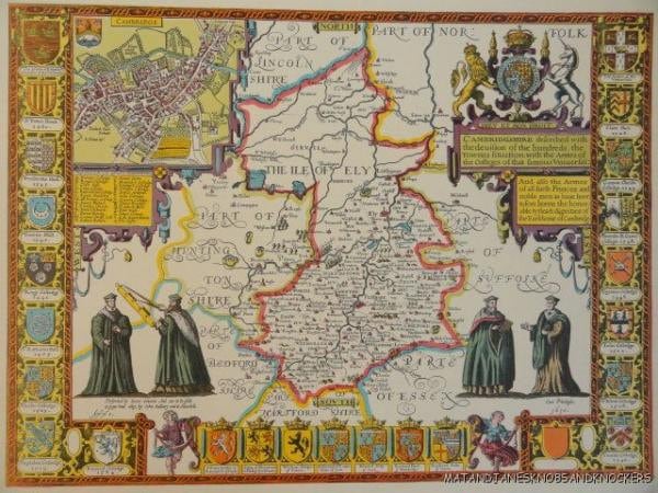 SUSSEX Framed /& Mounted Hand Coloured Replica John Speed 1610 Old map FREE POST