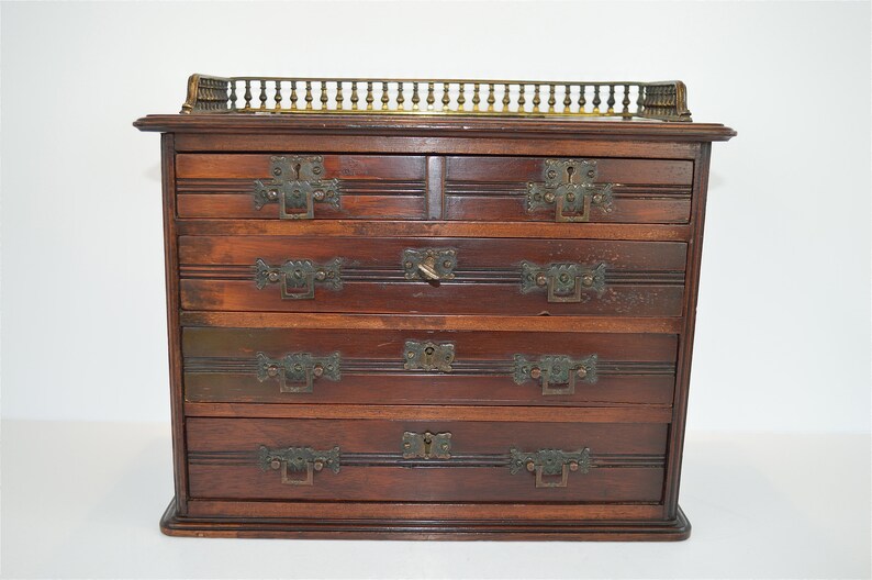 Antique Victorian Miniature Chest Of Drawers Apprentice Etsy
