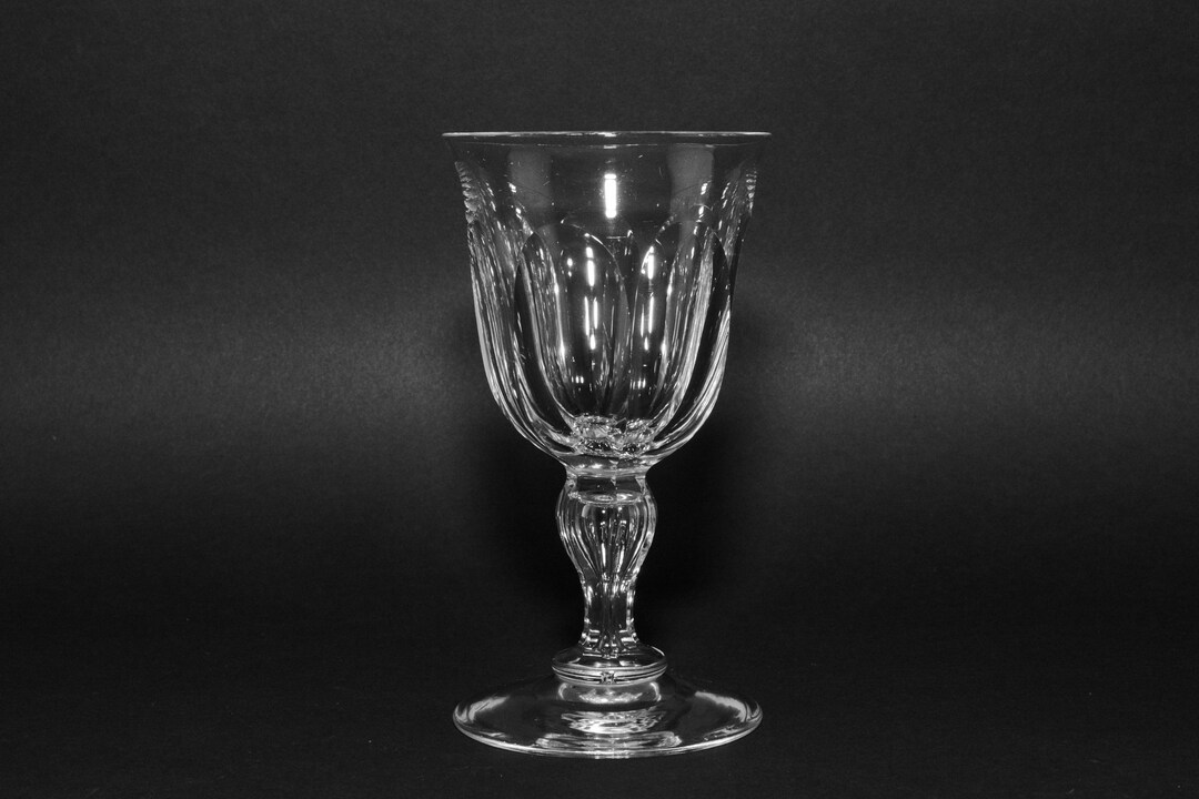 Antique Victorian Petal Cut Wine Glass Circa.1880 Etsy