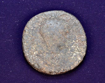 Ancient Roman Sestertius bronze coin circa.100-300AD K1