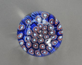 Vintage millifiori glass paperweight
