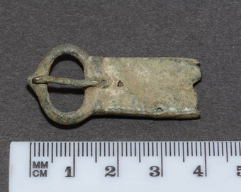 Medieval bronze buckle strap end circa.1200-1500 KTB4 EB