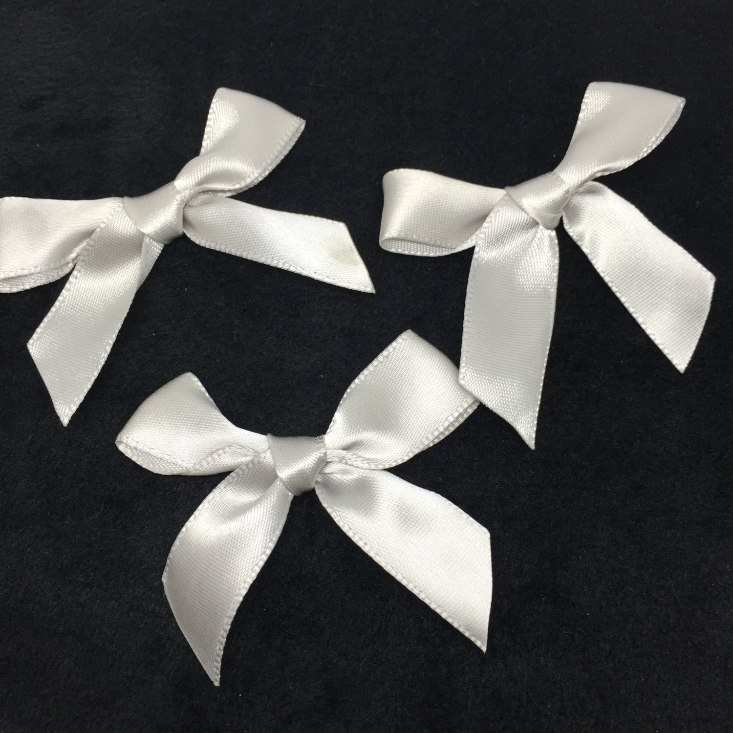 100pcs Handmade 15mm Satin Ribbon Bows Decorative Satin Bow Etsy