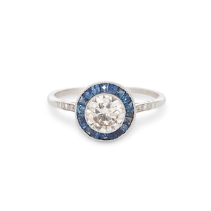 Art Deco Style Target Ring