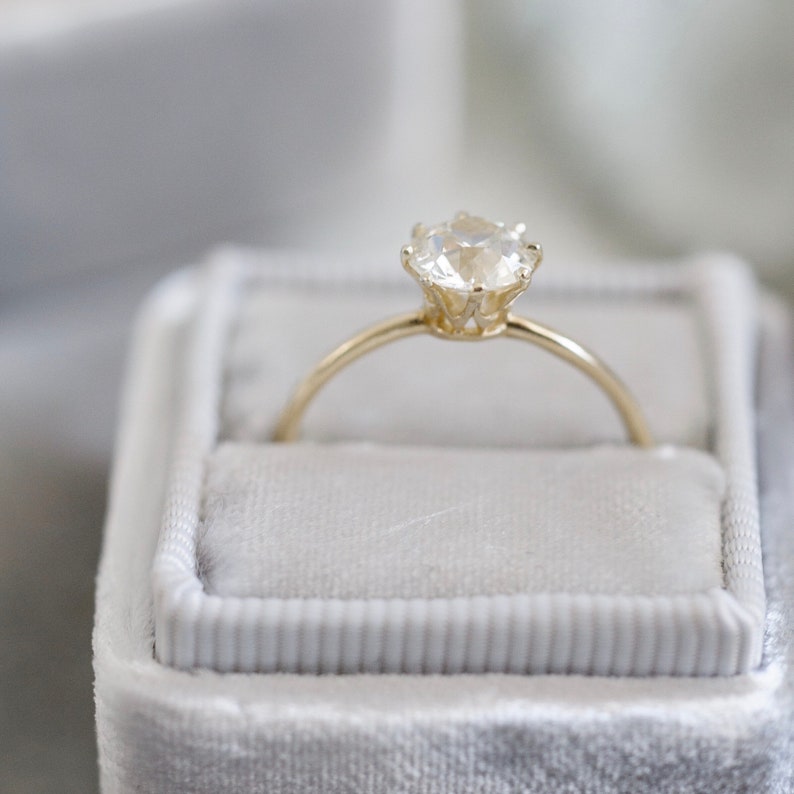 Engagement Ring Dainty Ring Delicate Ring Vintage Etsy