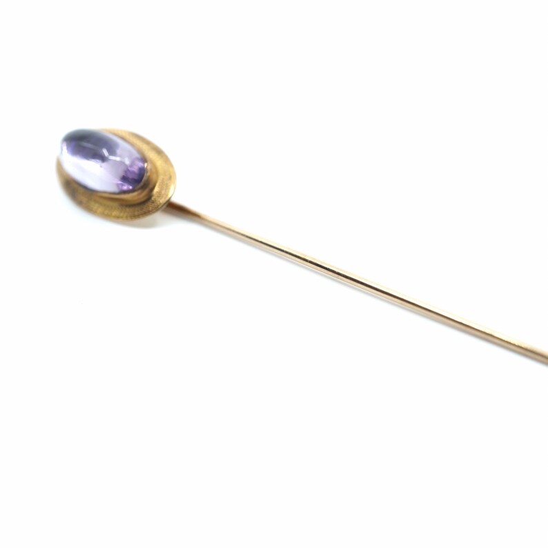 Vintage Stick Pin Amethyst image 3