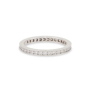 Vintage Eternity Band | Eternity Ring | Platinum Band | Platinum Ring | Diamond Band | Vintage | Diamond Wedding Band  Item 84415