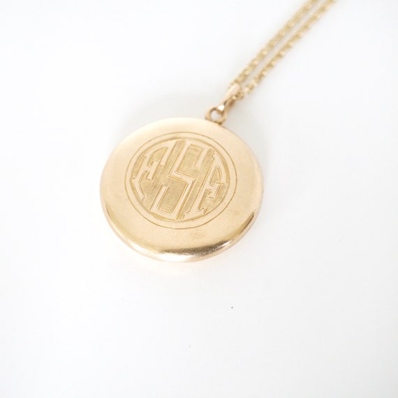 On Hold Antique Locket | Solid Gold Locket | Monog