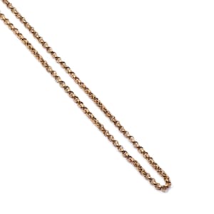 Vintage Chain, Rolo Chain, Vintage 9k Yellow Gold Chain, Long Chain, Vintage Gold Chain, 29.5 Inches,