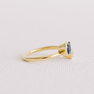 Modern Moi Et Toi Engagement Ring, Two Stone Engagement Ring, Repurposed Old European Cut Diamond image 4