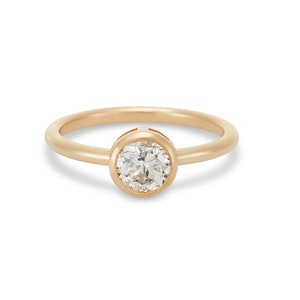 Modern Upcycled Diamond Engagement Ring, 0.83 Carats