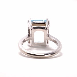 Aquamarin Cocktail Ring, Etwas Blaues Bild 7