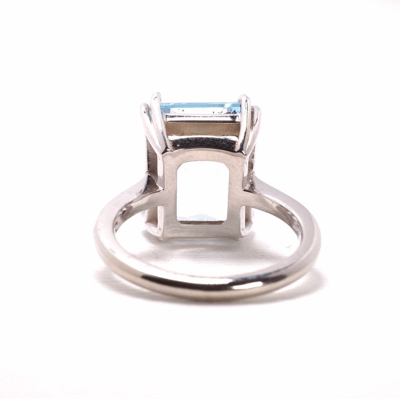 Aquamarine Cocktail Ring, Something Blue image 7