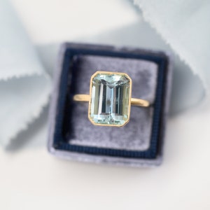 Aquamarine Cocktail Ring image 1