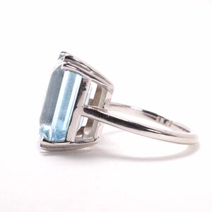Aquamarin Cocktail Ring, Etwas Blaues Bild 6