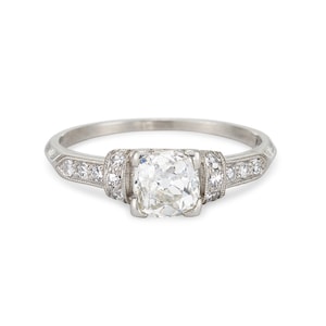 Art Deco Platinum Engagement Ring