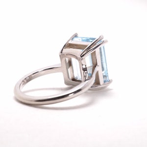 Aquamarine Cocktail Ring, Something Blue image 8