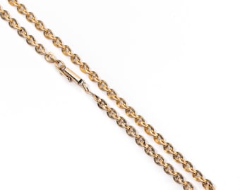 Vintage Solid Gold Chain 1970s Yellow Gold Chain Heavy Gold Chain 20 Inches