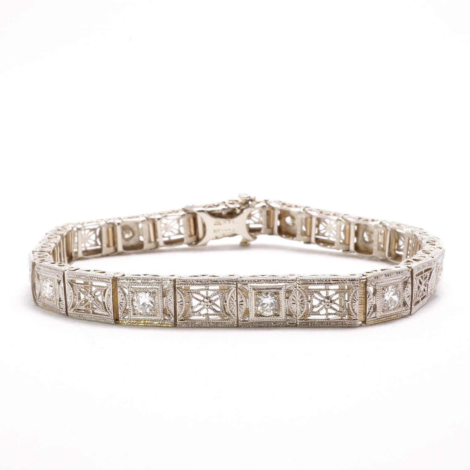 Antique Platinum Sapphire & 5.30 TCW Old Euro Diamond Tennis Bracelet –  Blue Ribbon Rarities