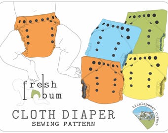 Fresh Bum Pocket Style Cloth Diaper Sewing Pattern