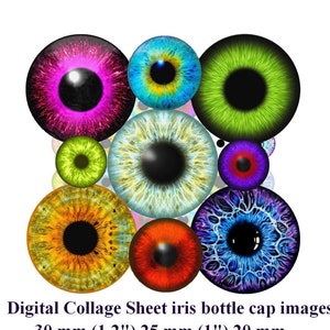 images digitales cabochon oeil iris pupille, images bijoux, images cabochon bague boucles d'oreille collage digital, allegradigital