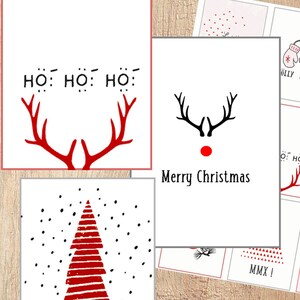 images digitales cartes de Noël, carte de voeux, carte de nouvel an, carte à imprimer scrapbooking junk journal spot journal journaling