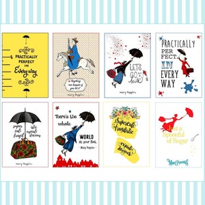 immagini digitali, cartoline, Mary Poppins, scrapbooking, diario spazzatura, diario spot, journaling