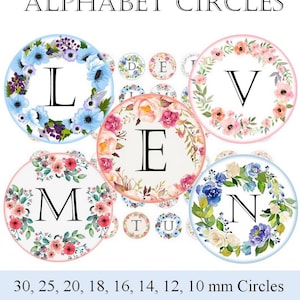 imagens digitais cabochão alfabeto, letras do alfabeto, monograma, imagens para joias com cabochão de vidro ALLEGRADIGITAL