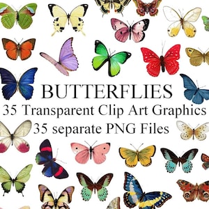 Images digitales papillons clipart papillons scrapbooking junk journal images papillon allegradigital