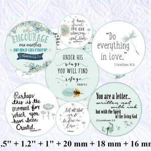 Digital collage sheet circles Bible Verses circles images, printable Bible verses Bible scripture printable dowloadable Bible Verses