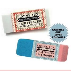 Cadeau Original Etiquette de Gomme à imprimer pour effacer les petits  soucis de la vie. -  Canada