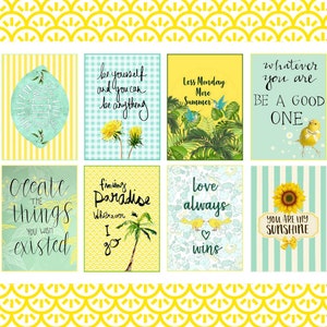 images digitales cartes été citron soleil scrapbooking junk journal spot journal journaling