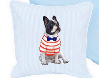 Digital Collage Sheet Burlap Fabric Transfer French bulldog decal Iron On Fabric Pillows Tote Bags Tea Towel DIY iron PNG french bulldog