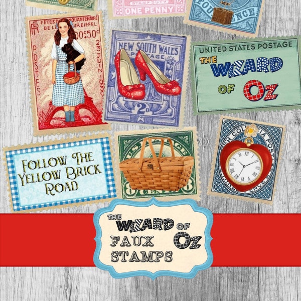 Wizard of Oz Stamps Etsy