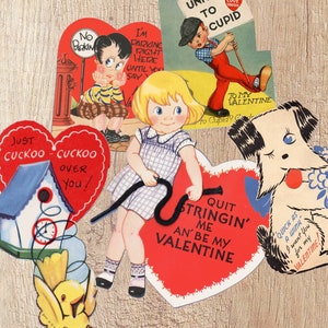 images digitales cartes vintage Saint Valentin scrapbooking junk journal spot journal journaling cartes à imprimer