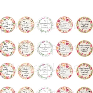 Family Quotes Cabochon images Digital Download, Pendant Collage Images, 1 inch mom nana mommom Bottle Cap printable