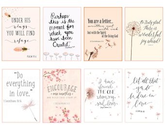 Bible Verses Tags collage sheet Printable Scripture greeting cards bible verses downloads  Print at Home