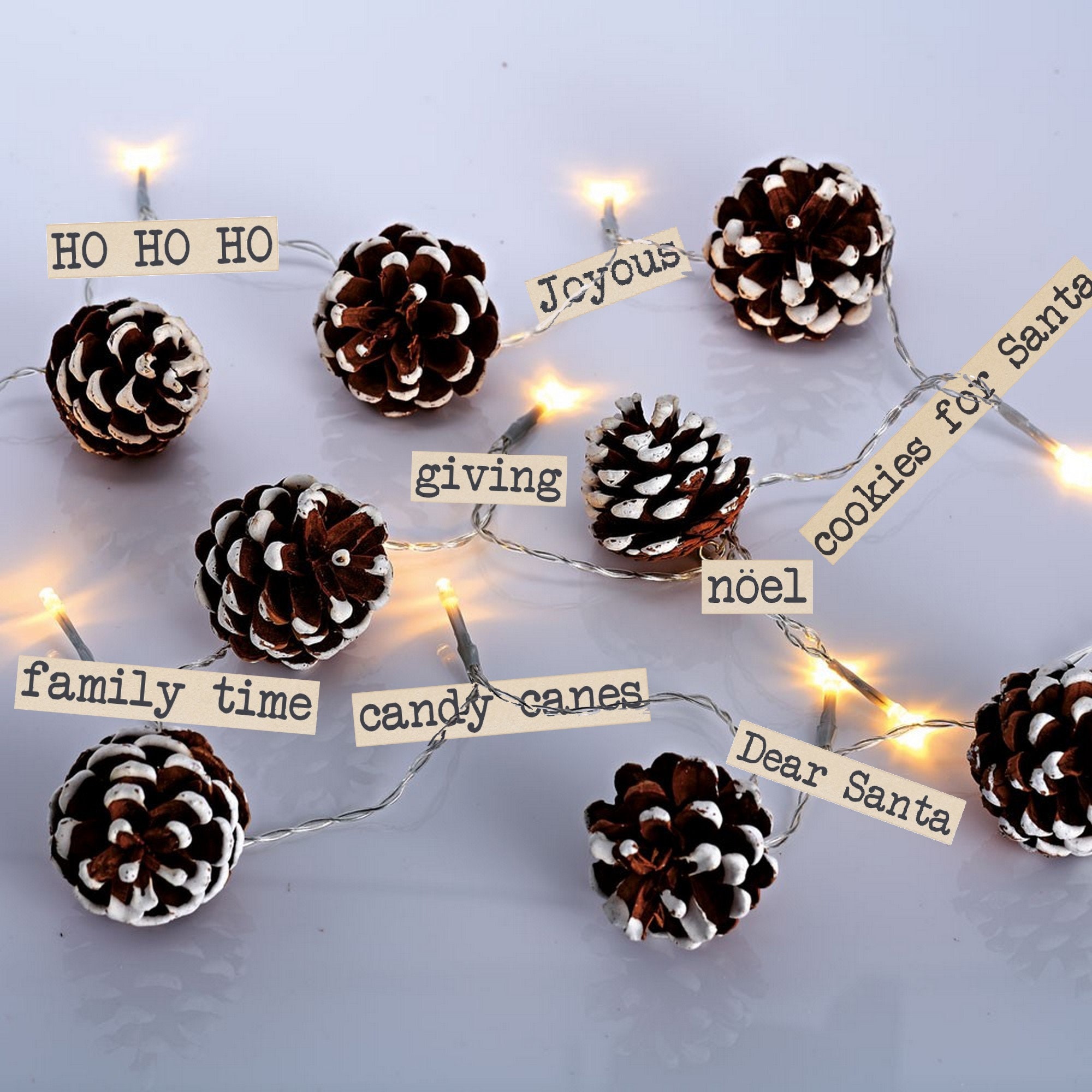 Christmas Words Phrases Printable Papermixed Media Digital Etsy