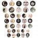 Vintage Moon Digital Collage Sheet 1 Inch Circles Printable - Etsy