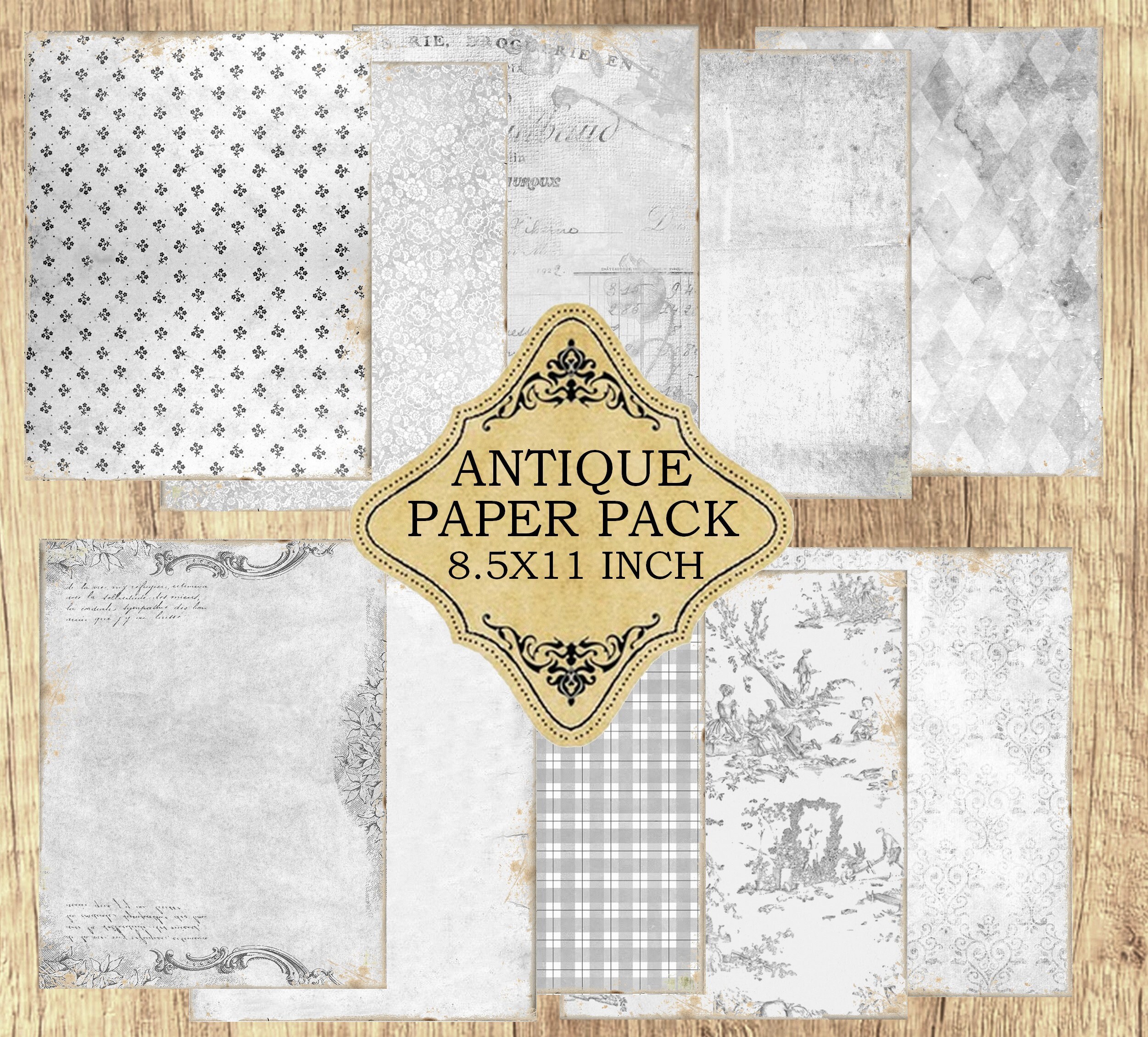 Vintage Scrapbook Paper Packs